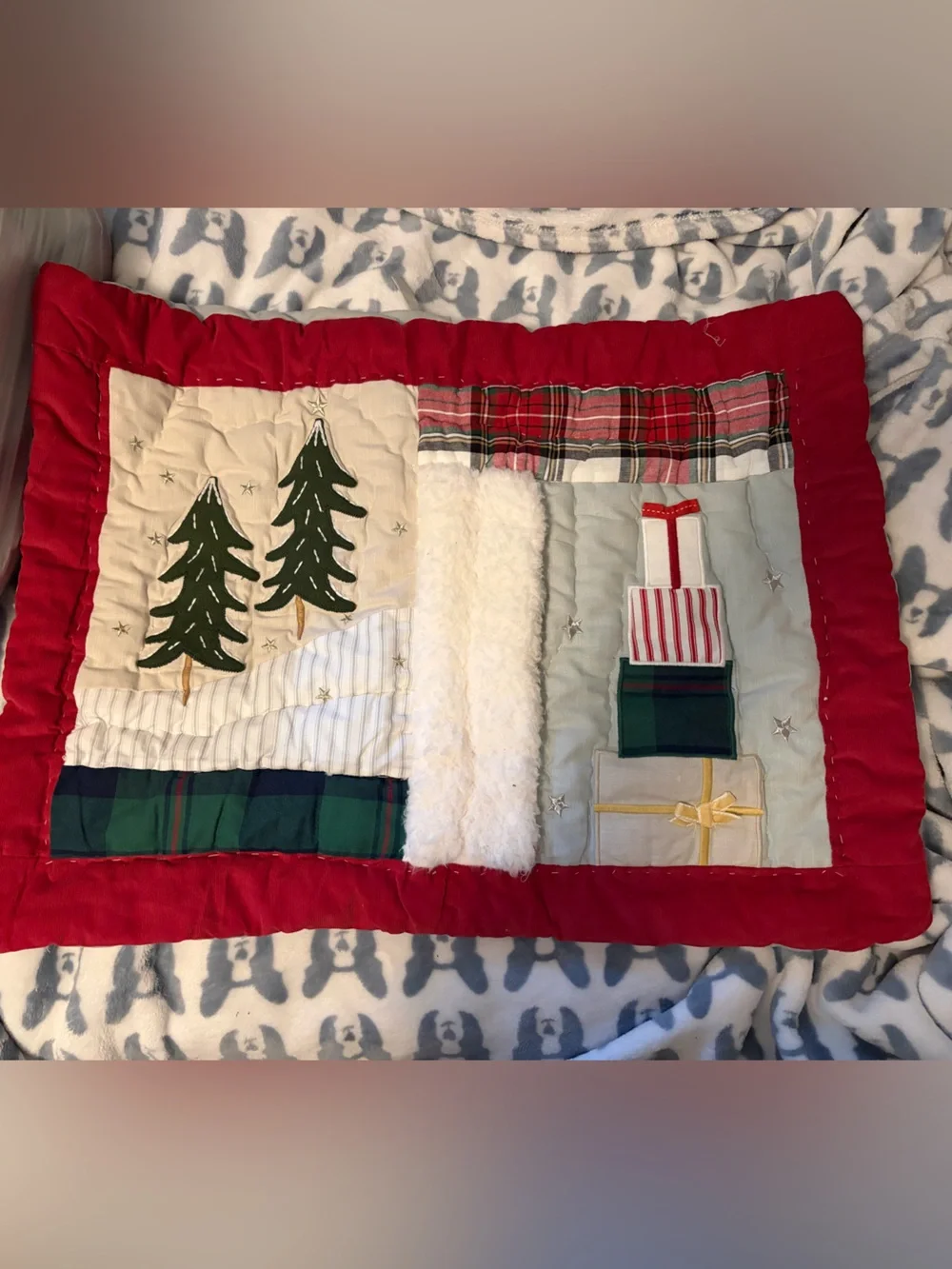 Pottery Barn Kids Heritage Santa quilt